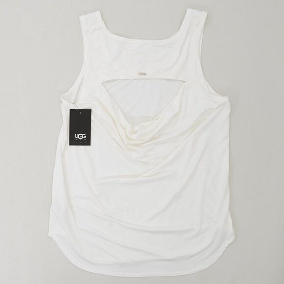 UGG Women's Rosie Back Cutout Tank Top White NWT - Picture 5 of 5
